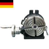 HV6 Rotary Table 150mm (6") Horizontal Vertical 4 Slot with MT2 Centre Bore | 90:1 Ratio | Bluefox Tools | DE
