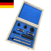 MT3 Lathe Tailstock Tap and Die Holder Set 8 Pcs | Thread Cutting & Tapping Kit with Morse Taper 3 Shank | Bluefox Tools | DE
