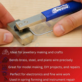Mini Wire Bender Tool | Bends Brass, Steel & Piano Wire up to 1/8" | BLUEFOX Tools | UK STOCK