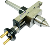 MT2 Lathe Taper Turning Attachment with Revolving Live Center | Tailstock Offset Attachment | Bluefox Tools | DE