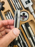 BSF Tap and Die Set 1/4"–3/4" British Standard Fine Thread | 33 Piece Carbon Steel Kit in Wooden Box | Bluefox Tools | UK STOCK