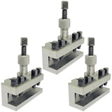 3 Pack T51 T1 Quick Change Tool Holders | 16mm Capacity for Boxford & Small Harrison Lathes | Bluefox Tools | UK STOCK