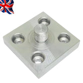 50mm Back Plate 14×1 Thread with T-Nut, Bolt & Allen Key | Vertical Slide Tooling Adapter UK STOCK