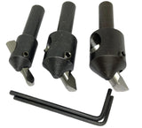 3 Piece Round Fly Cutter Set 3/8" Shank with HSS Tools | 14mm, 19mm & 22mm Heads | DE