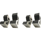 BlueFox Tools Cast Iron Vee Block Combo Set | 3" & 4" V Block Pairs | 4 Piece Precision V-Block Set Without Clamps