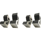BlueFox Tools Cast Iron Vee Block Combo Set | 3" & 4" V Block Pairs | 4 Piece Precision V-Block Set Without Clamps
