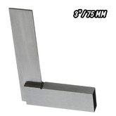 BlueFox Tools 3" Machinist Try Square | Precision Ground Hardened Steel Engineer's 90° Right Angle Square | Measuring & Layout Tool