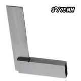 BlueFox Tools 3" Machinist Try Square | Precision Ground Hardened Steel Engineer's 90° Right Angle Square | Measuring & Layout Tool