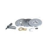 BlueFox Tools Indexing Plate Set with Double Bolt Tailstock for HV4 & HV6 Rotary Tables | Dividing Plates & Adjustable Tailstock Kit