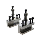 BlueFox Tools T37 Quick Change Tool Post Set | 4 Piece Dixon Type Toolpost with 2 Standard Holders & Vee Holder | For Myford ML7 & Super 7 Lathes
