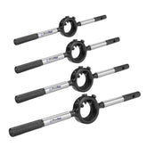 BlueFox Tools Round Stock Die Handle Set 4 Piece | 13/16", 1", 1-1/2" & 2" Die Holders | External Thread Cutting Tool Set