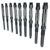 BlueFox Tools 9 Piece Adjustable Hand Reamer Set H4–H12 | 15/32" to 1-3/16" (11.9–30.16mm) Carbon Steel Hand Reamers with Storage Case