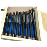 BlueFox Tools 9 Piece Adjustable Hand Reamer Set H4–H12 | 15/32" to 1-3/16" (11.9–30.16mm) Precision Carbon Steel Reamer Kit