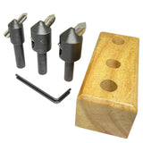 3 Piece Round Fly Cutter Set 3/8" Shank with HSS Tools | 14mm, 19mm & 22mm Heads | DE