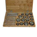 26 Piece Valve Seat Cutter Set Carbon Steel with Wooden Box | Vintage Engine & Motorcycle Repair Kit | DE