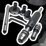 2MT Lathe Tailstock Tap & Die Holder Set – Sliding Floating Type MT2 Shank (Inch) | 8 Pcs Threading Kit