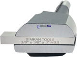 Fly Cutter R8 Shank for Bridgeport Milling Machine – Includes 3/8" HSS Tool Bit | Bluefox Tools