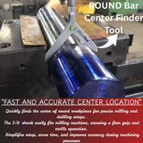 Center Finder Tool for Round Bar Workpiece – 3/8″ Shank for Drilling & Milling Machines