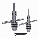 🔧 2 Pcs Pilot Spindle Tap Wrench Set | 1/16" to 1/2" (1.5mm–12mm) Capacity | Precision Guided Tapping Wrenches
