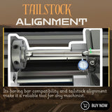🔧 3MT Lathe Alignment Test Bar MT3 | 335mm EN31 Alloy Steel Precision Tailstock Alignment Tool