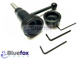 BlueFox Tools Floating Lathe Tailstock Die Holder Set | MT2 Shank | 13/16", 1", 1-5/16" & 1-1/2" Split Die Holders for Precision Thread Cutting