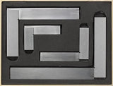 BlueFox Tools 4 Piece Engineers Try Square Set | 2", 3", 4" & 6" Precision Hardened Steel Machinist Squares with Wooden Storage Case