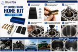 BLUEFOX Engine Cylinder Hone Kit 34–60mm | Adjustable Cylinder Honing Tool with 120, 180, 220 & 320 Grit Honing Stones | Professional Bore Honing Machine