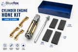 BLUEFOX Engine Cylinder Hone Kit 34–60mm | Adjustable Cylinder Honing Tool with 120, 180, 220 & 320 Grit Honing Stones | Professional Bore Honing Machine