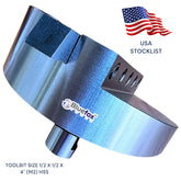 🔧 4" (100mm) Fly Cutter Milling Head with 3/4" Shank & 1/2" Square Tool Bit
