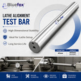 🔧 BLUEFOX TOOLS 40mm × 400mm Lathe Alignment Test Bar – EN31 Hardened & Ground Parallel Shank Mandrel