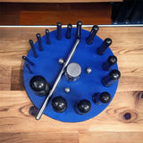 🔧 BLUEFOX TOOLS Gasket Punch Table Set 6–38mm – 16-Piece Heavy-Duty Steel Hole Punching Tool