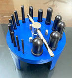 🔧 BLUEFOX TOOLS Gasket Punch Table Set 6–38mm – 16-Piece Heavy-Duty Steel Hole Punching Tool