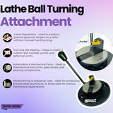 🔧 BLUEFOX TOOLS 1.5" Lathe Ball Turning Attachment with Metric & Imperial Scale – TNMG16 Insert