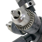 2MT Quad Head Tailstock Turret with Revolving Centre, Die Holder & Drill Chucks – 4-Position Lathe Tool Turret