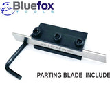 🔧 BLUEFOX TOOLS 10mm Lathe Parting Tool Holder with HSS Cut-Off Blade – Clamp Type | Heavy-Duty