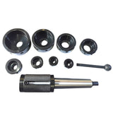 MT5 Sliding Tailstock Die Holder Set (16–65mm) | Metric Lathe Threading Tool for Button Dies