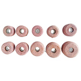 10-Piece Valve Seat Grinding Stone Set for Sioux Holder | 11/16" Thread | 80 Grit