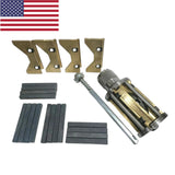 Heavy Duty Cylinder Engine Hone Kit 2-1/2" to 5-1/2" – Honing Machine with 4 Grit Stone Sets & Metal Case