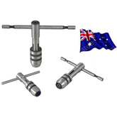 T-Handle Tap Wrench Set – 3 PCS (1/16″ to 1/2″ / 1–13 mm) for Taps & Reamers