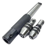 Lathe Tailstock Tap & Die Holder Set MT3 Shank Threading Tapping Kit – 8 Pcs
