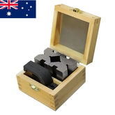 Precision Engineers V-Blocks & Clamp Set – Matched Pair with Wooden Box