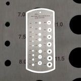 DIY Hand Tool Drill Gauge 25 Hole Metric Stainless Steel 1mm–13mm | Precision Drill Bit Size Measuring Gauge | Tempered Steel