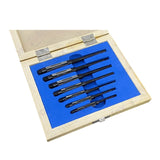 🔩 7 PCS Adjustable Hand Reamer Set HV to H3 | 1/4" to 15/32" Adjustable Reamers in Wooden Box | Carbon Steel Blades | Bluefox Tools
