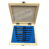 🔩 7 PCS Adjustable Hand Reamer Set HV to H3 | 1/4" to 15/32" Adjustable Reamers in Wooden Box | Carbon Steel Blades | Bluefox Tools