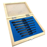 🔩 7 PCS Adjustable Hand Reamer Set HV to H3 | 1/4" to 15/32" Adjustable Reamers in Wooden Box | Carbon Steel Blades | Bluefox Tools