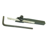 10mm Mini Parting Tool Holder with M2 HSS Blade for Unimat Mini Lathe | Cut Off Tool Holder 10x10mm Shank