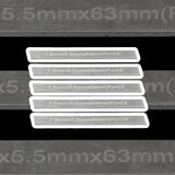 Set of 5 HSS Spare Parting Blades 1.5 x 5.5 x 63mm for Mini Lathe Parting Tool Holders | Fits 6mm, 8mm & 10mm Holders