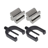 Precision Engineers All-Steel V-Block & Clamp Set – Matched Pair, 90° Vee Blocks | Bluefox Tools