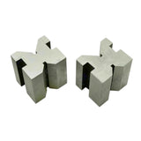 Precision Engineers All-Steel V-Block & Clamp Set – Matched Pair, 90° Vee Blocks | Bluefox Tools