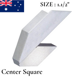 Center Square for Round & Square Bars – 0–38mm (1-1/2") Precision Centre Locator, Hardened Steel